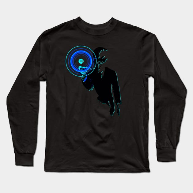 SILENCE IN BLACK Long Sleeve T-Shirt by KARMADESIGNER T-SHIRT SHOP